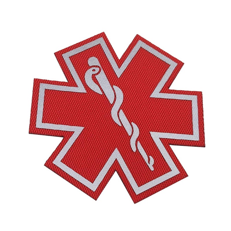 ODSP 2PCS Reflective Medic Patches with Hook Loop Backing for Clothes 2.76 Inch - Image 4